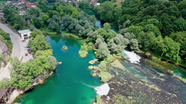 Drone Footage of the Una River in Bosanska Krupa 