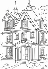 sketch of house