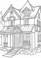 sketch of house