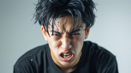 気合いが入る男性一Generative AI