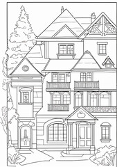 sketch of house