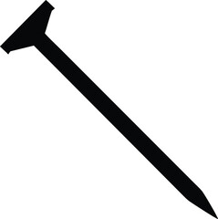 steel nail silhouette