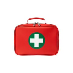Obraz premium First Aid Kit – Ultra-Realistic Medical Box on White Background – PNG Image