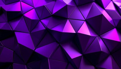 Abstract geometric pattern of overlapping purple triangles
