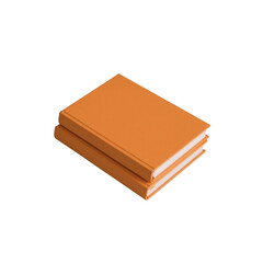 Stacked books with captivating monochrome cover on a transparent stage offering knowledge