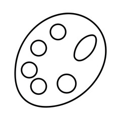 Fototapeta premium paint palette clipart