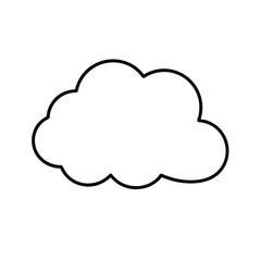 fog cloud line art