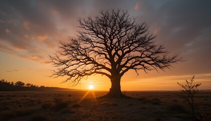 sunset in the mountains