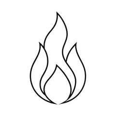 fire flame outline icon