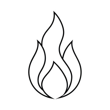 recommend clip art: fire flame outline icon