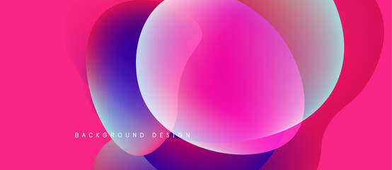 Abstract fluid shapes, vibrant pinks, blues create dynamic background. Modern design, gradients offer visual interest.