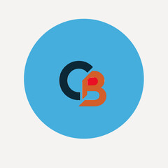 Fototapeta premium C and B letter Logo_simple_compose vector