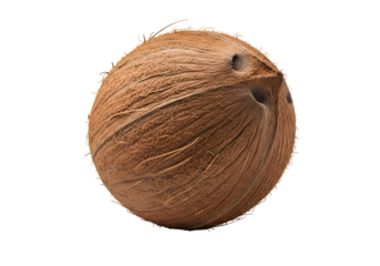 Close-up of a whole coconut.