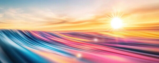 Obraz premium City lights in abstract motion blur for futuristic swirling effect of creating