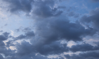 Morning stormy sky, sunrise
