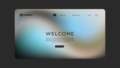 Modern website template design for your professional company landing page interface design project