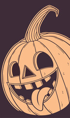 Halloween is not complete without a scary-faced pumpkin ready to decorate your porch. The scary smile of this pumpkin will make anyone who sees it shiver when the celebration arrives.