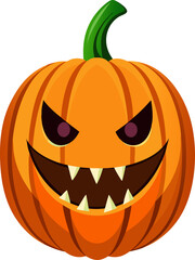 Halloween is not complete without a scary-faced pumpkin ready to decorate your porch. The scary smile of this pumpkin will make anyone who sees it shiver when the celebration arrives.
