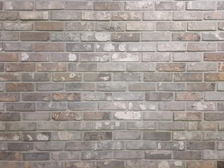 stylish brick wall in gray shades. place for creative, advertising