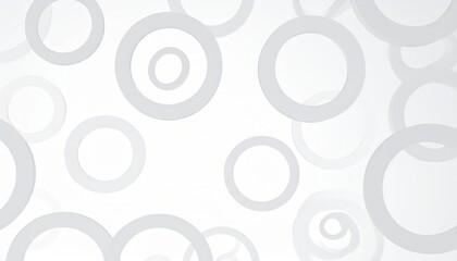 Abstract White And Grey Circles Pattern Background Design