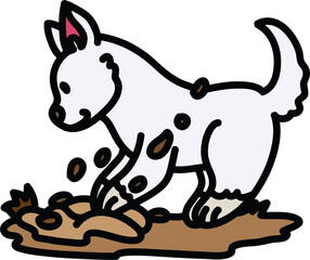 Dog colorful Cute Pet Clip Art