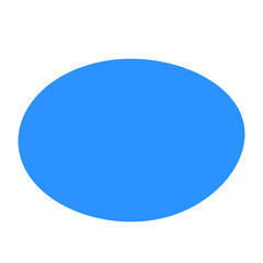 blue round button