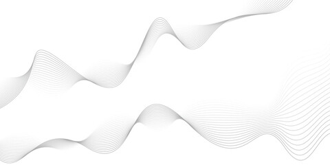 Abstract Wave Line Art with Smooth Curves and Gradients on White Background Elegant and Minimalist Design for Modern Digital Use