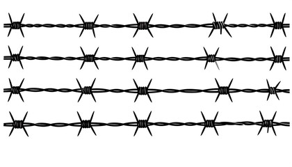 Simple barbed wire graphic