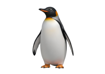 Detailed illustration of a cartoon penguin.