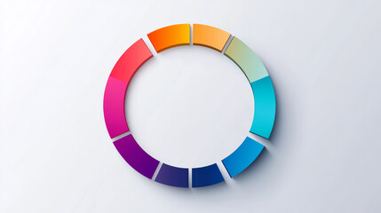 Obraz premium Colorful round circle charts for business infographics and presentation diagrams. Recent vector illustration templates.