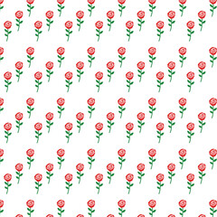 seamless pattern rose flower vector background design template