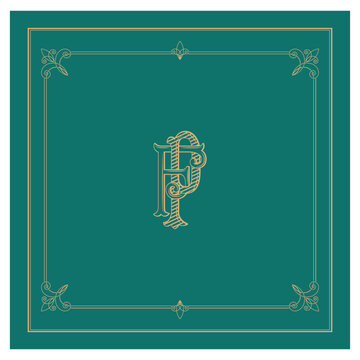 FP, PF, logo FP, Letter FP,  Monogram FP,Wedding Monogram, Wedding Logo, Logo Design , Monogram Vintage
