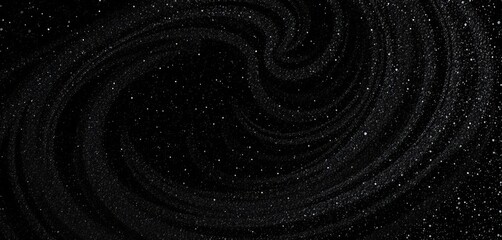 Fototapeta premium Swirling black glitter, abstract texture, luxurious dark sparkle, edgy, abstract
