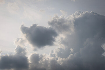 simple background, sky, clouds, sunset