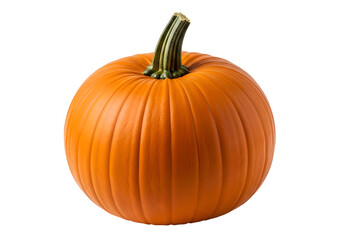 Close-up of an orange pumpkin against a black background.