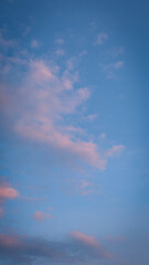 simple background, sky, clouds, sunset