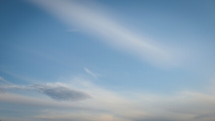 simple background, sky, clouds, sunset