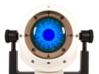 IRIS scanner png retina biometric scanner png iris recognition device png security eye scanner png transparent background PNG