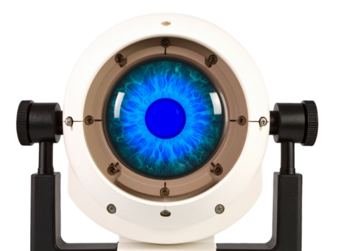 IRIS scanner png retina biometric scanner png iris recognition device png security eye scanner png transparent background PNG