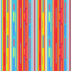 Bright Colorful Striped Geometric Pattern