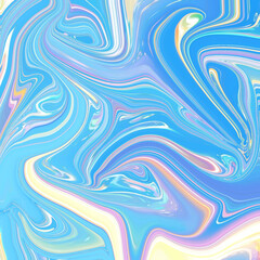 Bright, dreamy swirl of pastel and blue tones with glossy, liquid-like texture. Ideal for abstract art, tech, or fashion visuals. Swirl, Pastel, Abstract, Fluid, Dreamy.