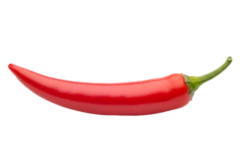 Küchenrückwand glas motiv Scharfe Chili-pfeffer Close-up of a vibrant red chili pepper.  © Sumar