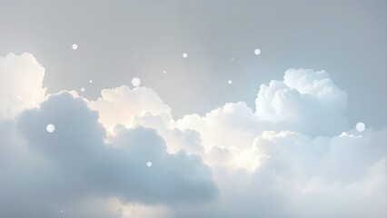 Explore fluffy white clouds in a serene blue sky background for peaceful nature wallpapers and designs