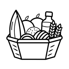 basket full of fresh vegetables