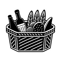 basket full of fresh vegetables