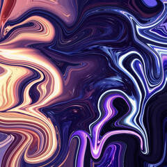 Vivid marbled swirl of pink, purple, and navy in energetic liquid motion. Eye-catching fluid texture, vibrant color, and organic movement.