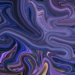 Elegant abstract painting with soft marbling in violet, peach, green, and indigo. Fluid textures create a dreamy, artistic effect with rich emotional and visual depth.