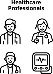 Cartoon vector illustration of business people and children icons, a fun family design