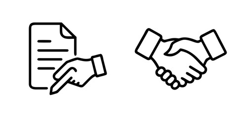 Agreement Outline Icon