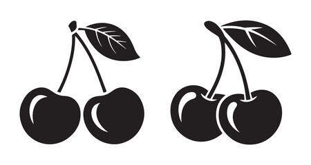 vector illustration of cherry